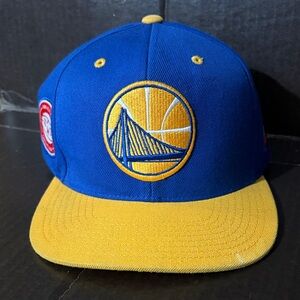 Mitchell and Ness Golden State Warriors Snapback Hat with All Star Patch on Side